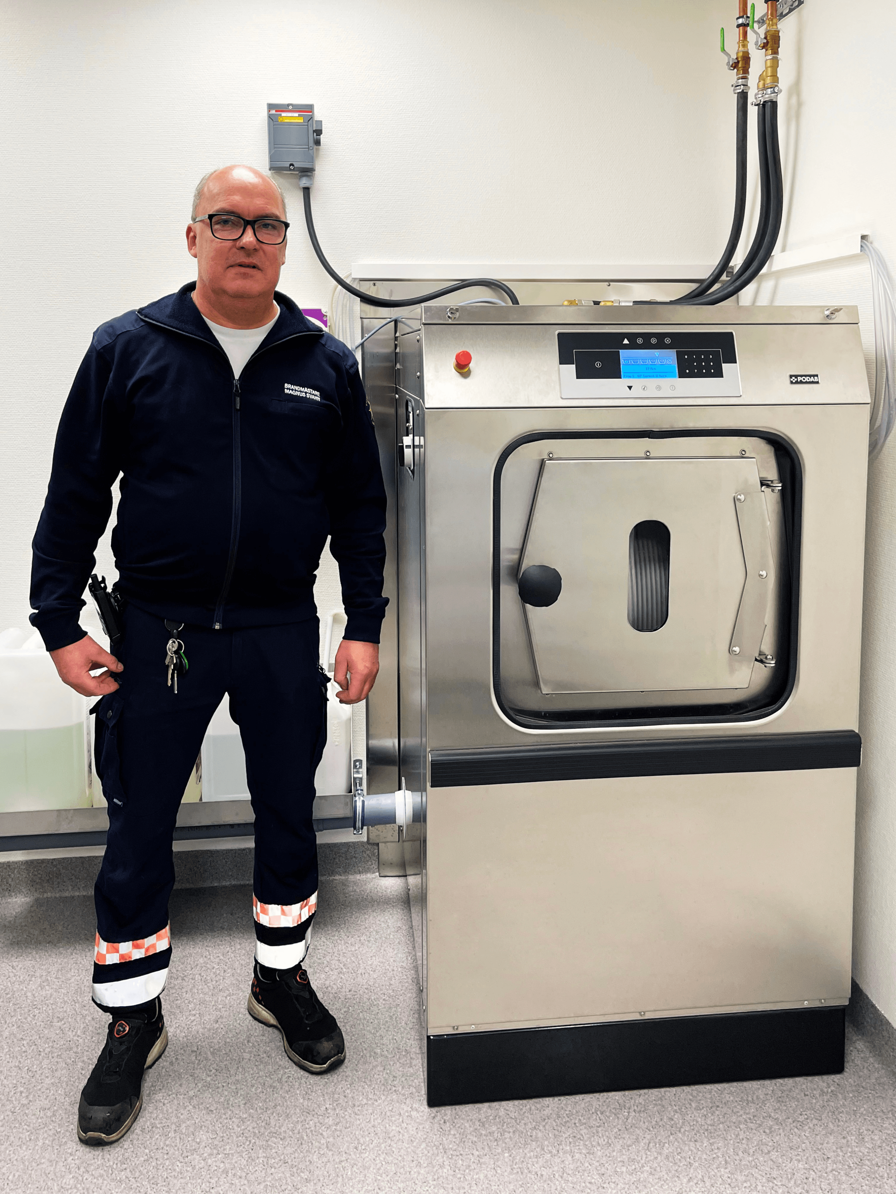 Barriärtvättmaskin för höga hygienkrav